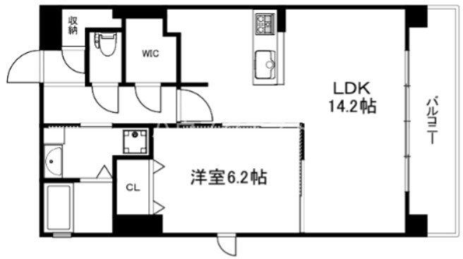 attrice太秦天神川 間取り