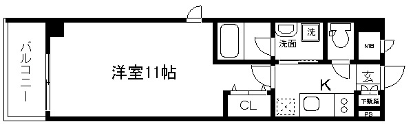 アスヴェル京都市役所前Ⅲ 間取り
