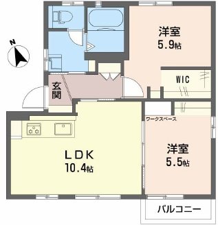 ディアスりんどう　Ａ棟 間取り