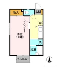 ハイツ信楽B棟 間取り