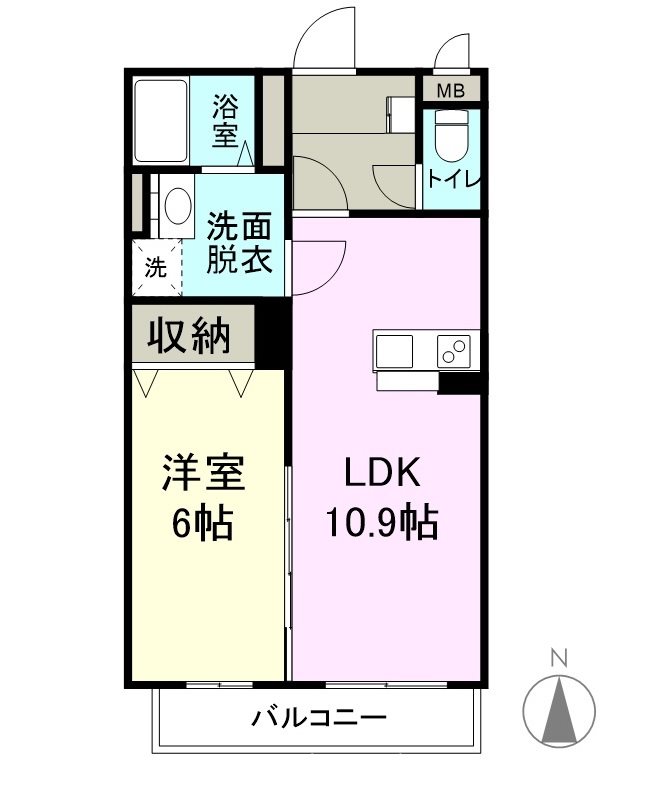 オーク笹部  間取り