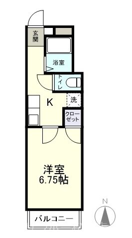犬飼ハイツ浅間 間取り