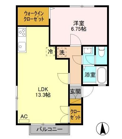 クレストファイブ　Ａ棟 間取り