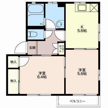 エントピアＩＫＥＤＡ　Ｂ棟 間取り