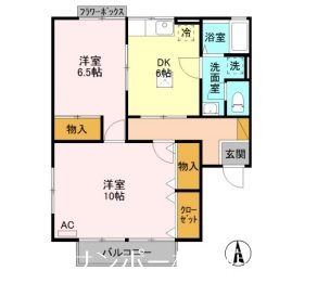 クレストファイブ　D棟  間取り
