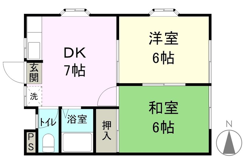 タカギハイツ豊丘　Ａ棟 間取り