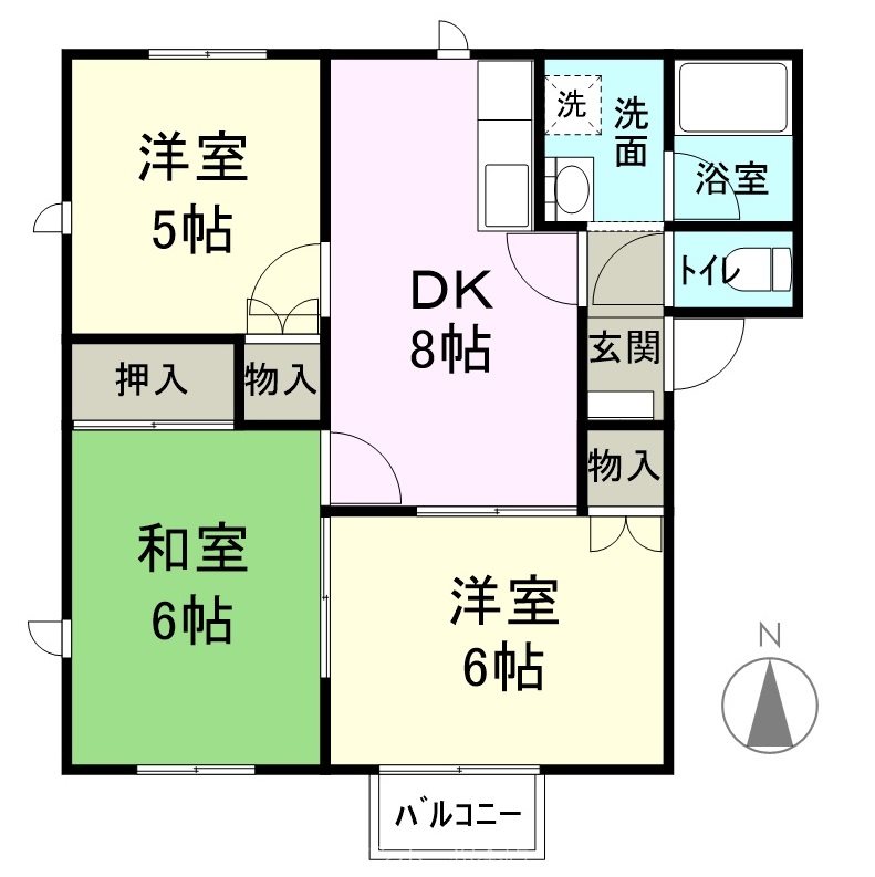 カンパーニュ寿　Ｃ棟 間取り