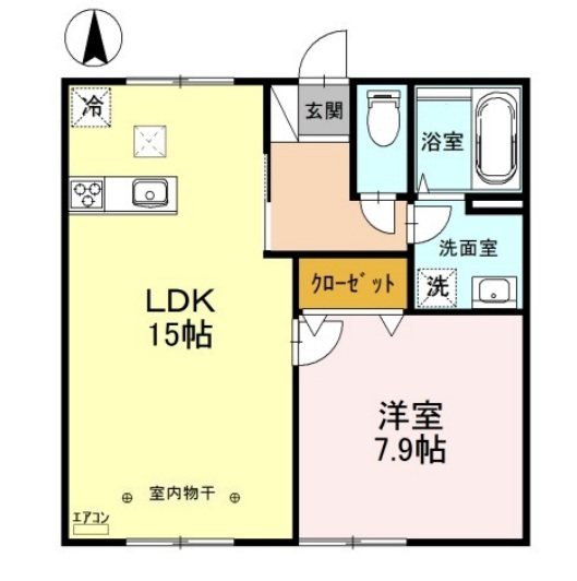 ビューラ南郷　A棟 間取り