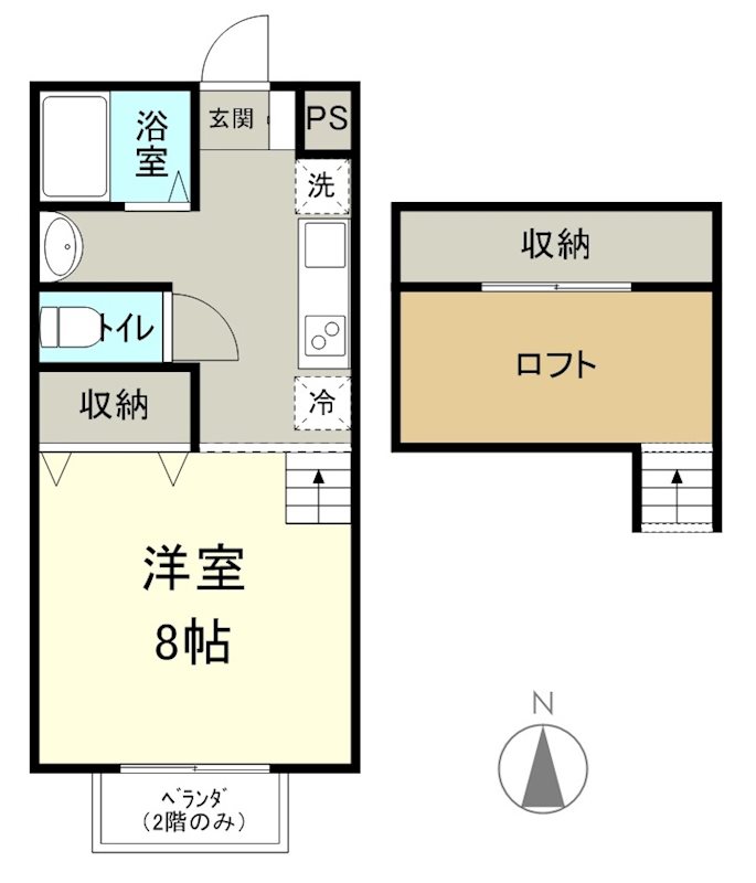 コーポこうのⅡ 間取り