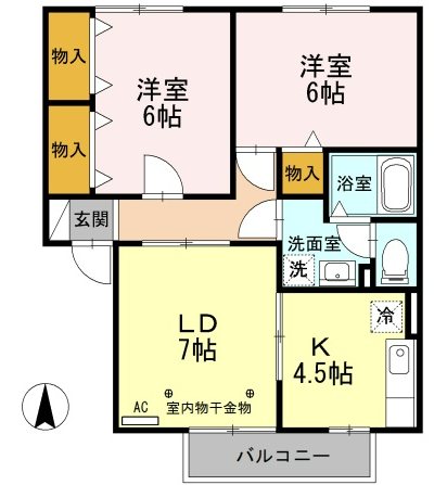 グランドール沢村 間取り