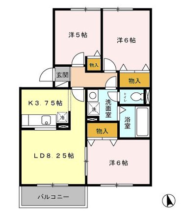 シャルマンドヌール  間取り