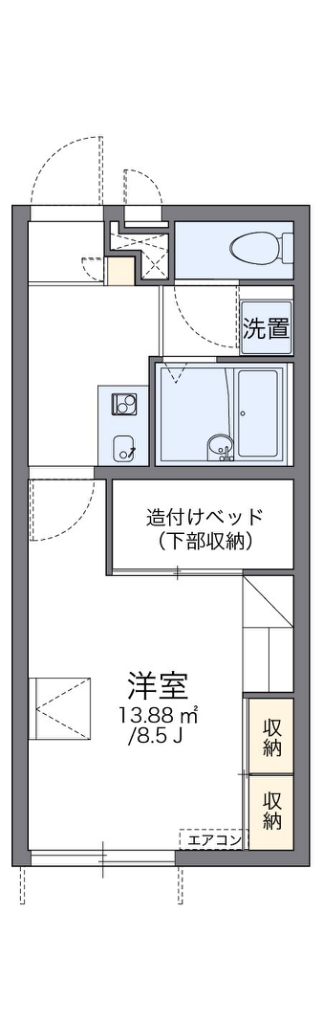 レオパレスあけぼの 間取り