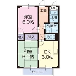 Ｓｕｒｐｌｕｓ　Ｔｗｏ中島ハイツ 間取り