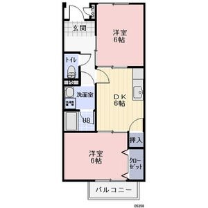 Ｓｕｒｐｌｕｓ　ＴｗｏアクアマリンＫＯＳＨＩＢＡ 間取り
