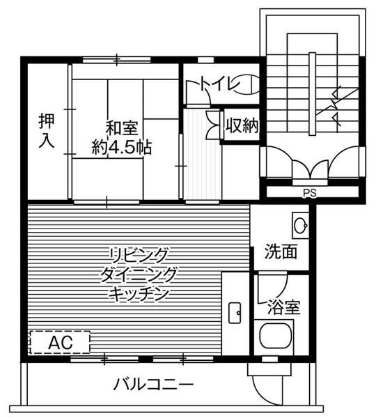 ビレッジハウス伊那福島１号棟 間取り