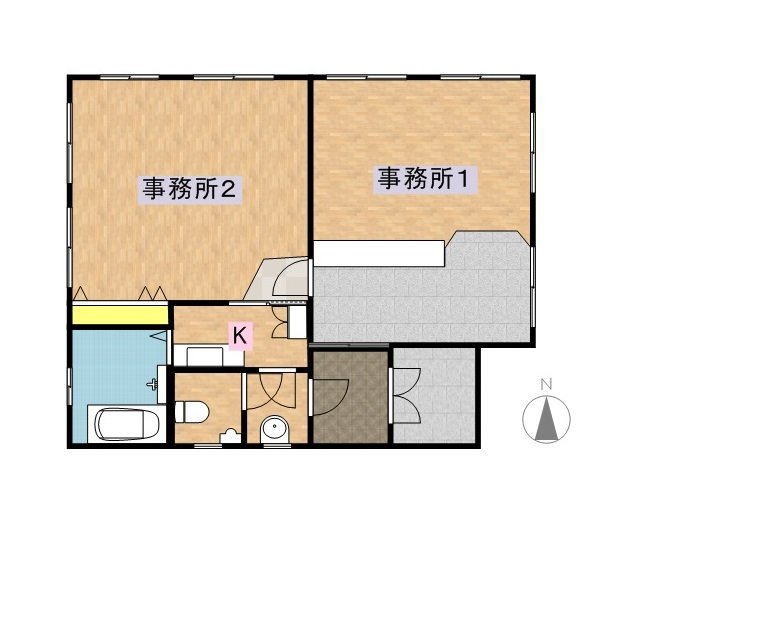 飯島貸事務所兼住宅 間取り