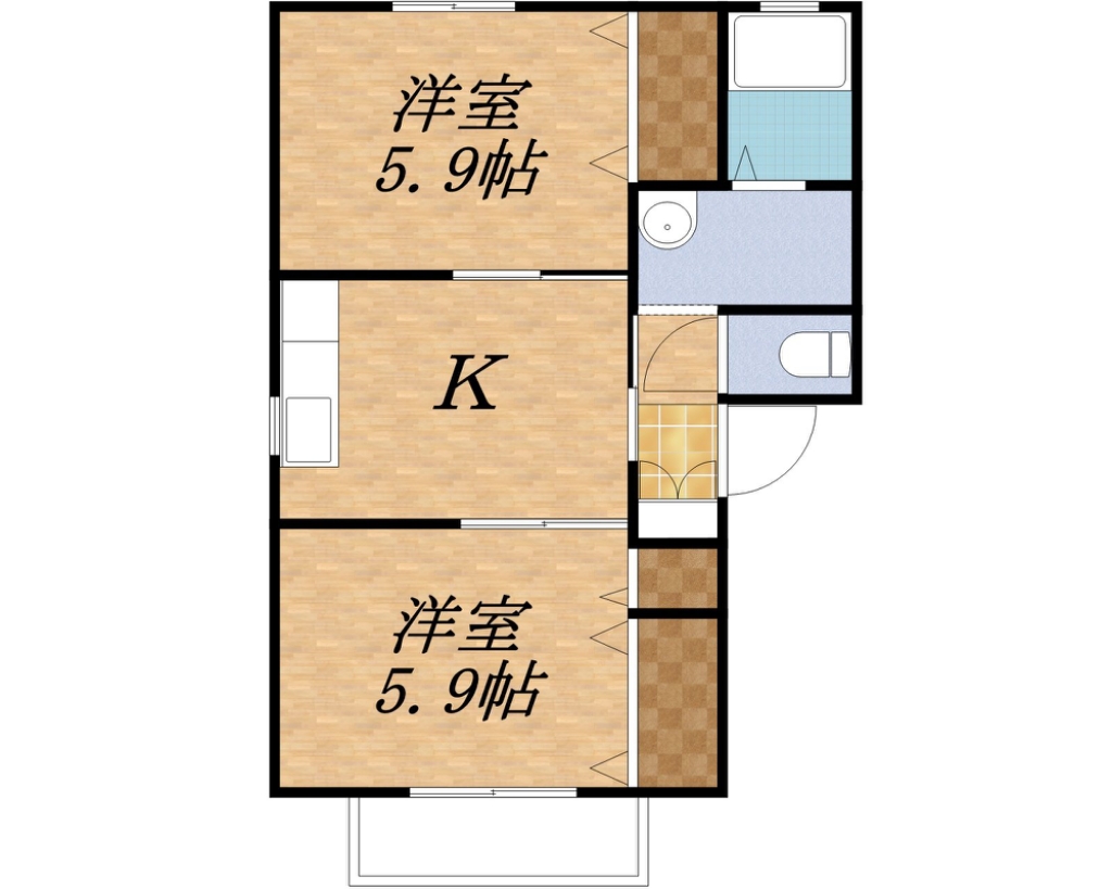 シェソワセレーノＥＦ 間取り