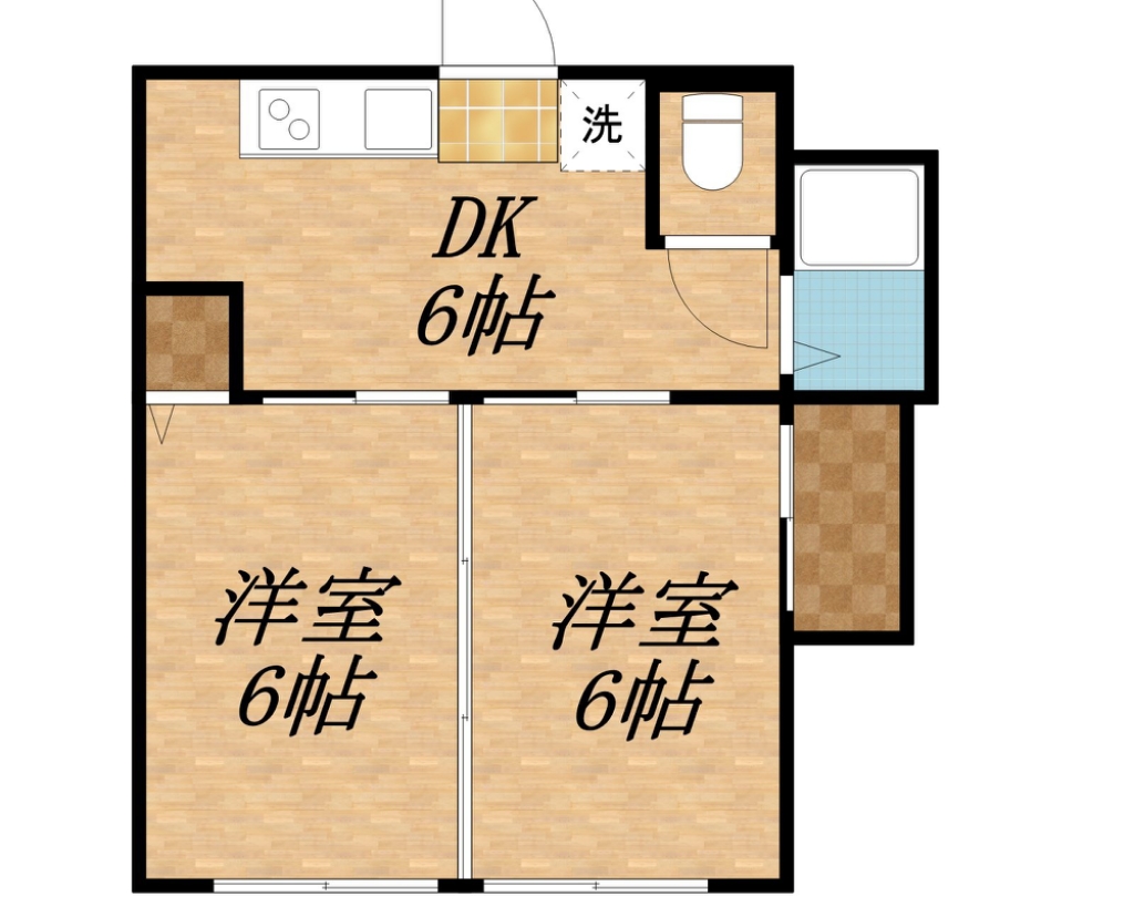 楓青山ハイツＢ 間取り