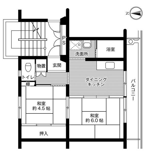 ビレッジハウス駒ヶ根２号棟 間取り