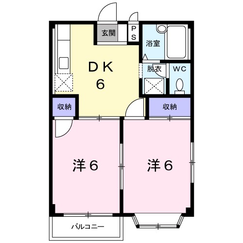 コーポＵ 間取り