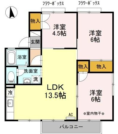 シャルム由比ヶ浜 間取り