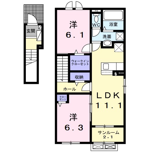 Ｌｏｔｔｉｅ伊那Ⅱ 間取り