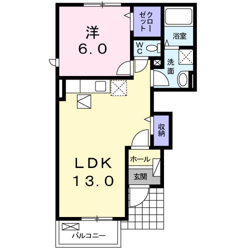シャルモンテⅡＢ 間取り