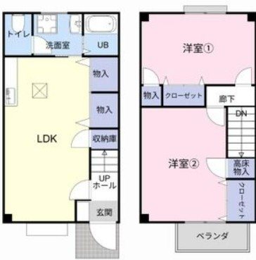 Branche花水木　B棟 間取り