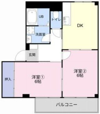 Surplus Twoピュアクレスト　B棟 間取り