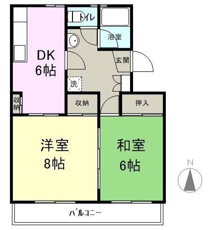 コーポ塩野 間取り