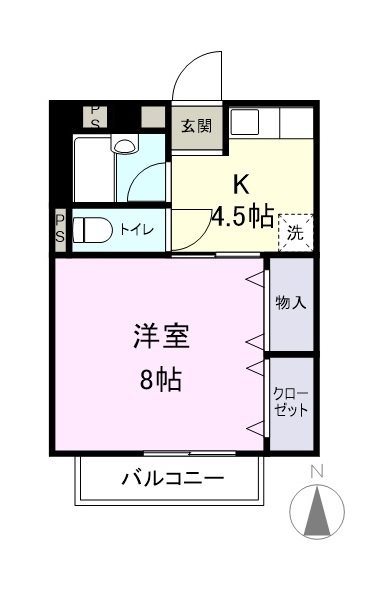 Surplus One ローデアコート　B棟 間取り