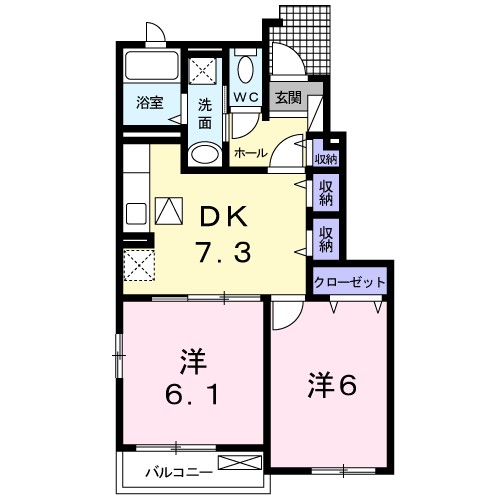 メゾン　ド　トフワージュ　Ⅱ 間取り