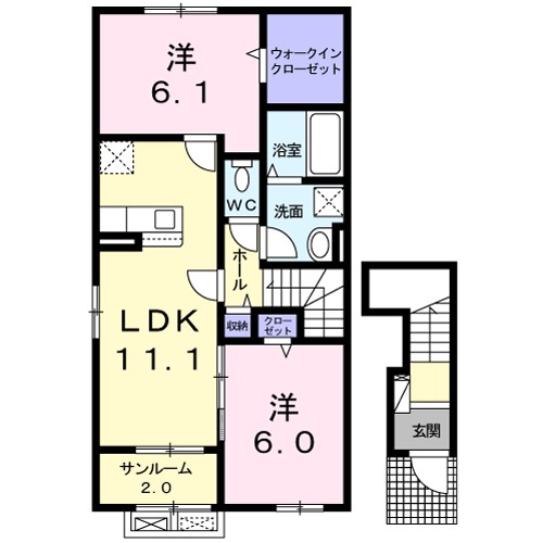 サニーテラス　Ｂ 間取り
