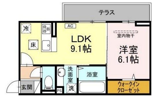 NEXUS D-ROOM笹部Ⅱ 間取り