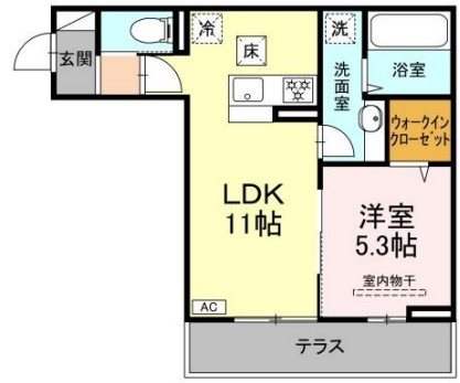 NEXUS D-ROOM笹部Ⅱ 間取り