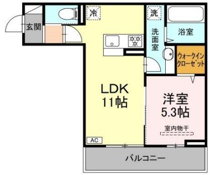 NEXUS D-ROOM笹部Ⅱ 間取り