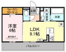 NEXUS D-ROOM笹部Ⅱ 間取り