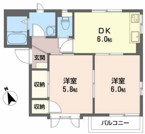 ディアスちごちご　B棟 間取り