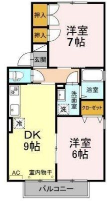 カルム松沢　B棟 間取り