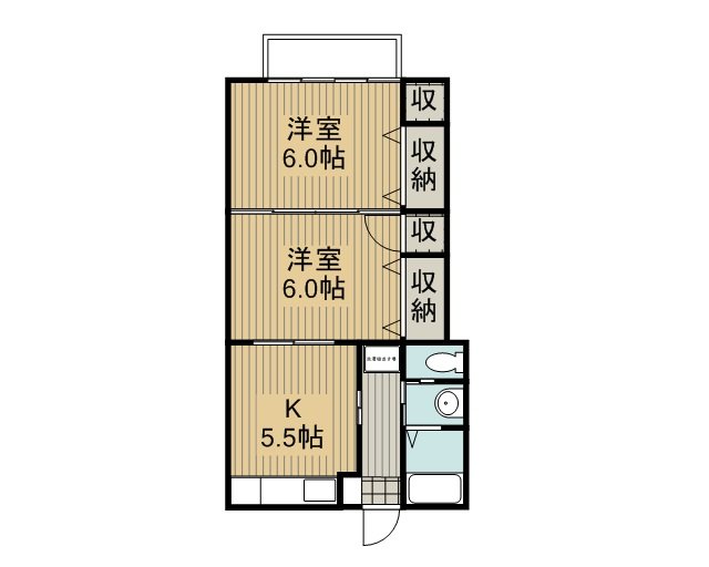 ダイナコーポ高羽 間取り