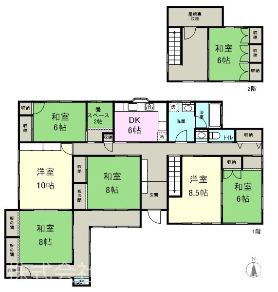 小屋北1丁目貸家 間取り