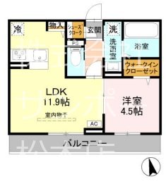 GRAND D-ROOM女鳥羽 間取り