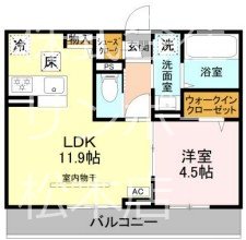 GRAND D-ROOM女鳥羽 間取り