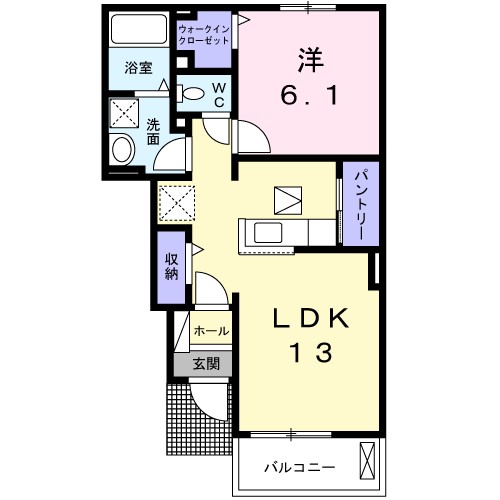 サニーエレガンス　Ａ棟 間取り