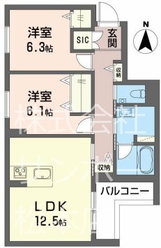 シャーメゾン蟻ケ崎 間取り