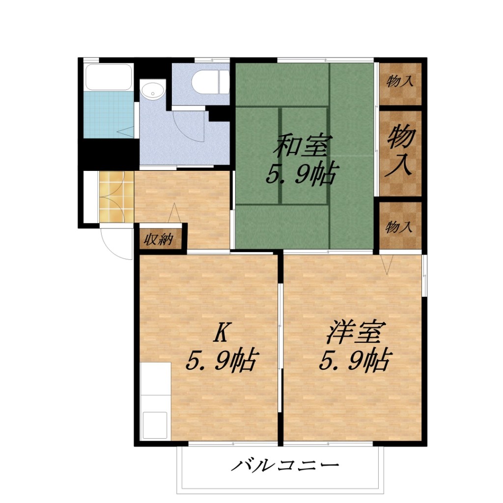フレグランス高森ＡＢ 間取り
