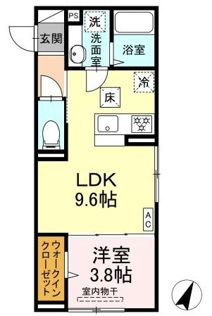 D-ROOM 笹賀 間取り