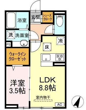 D-ROOM 笹賀 間取り