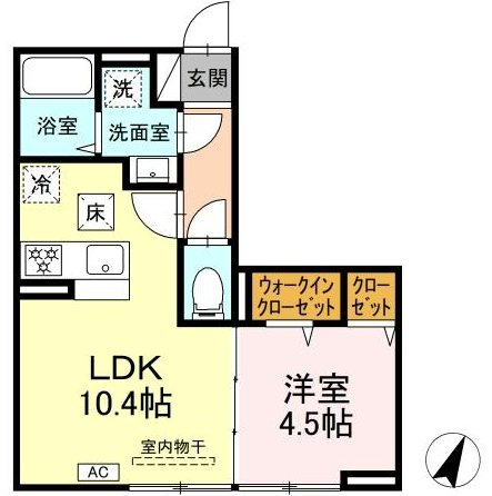 D-ROOM 笹賀 間取り