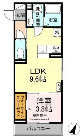 D-ROOM 笹賀 間取り